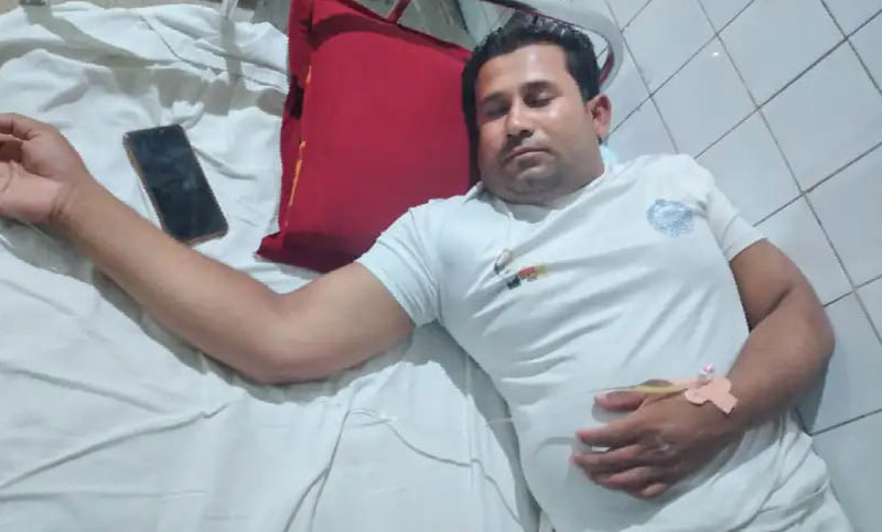 আহত ইউপি সদস্য বাবুল হোসেন