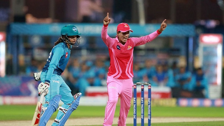 উইকেট লাভের পর সালমা খাতুনের উল্লাস। ছবি: বিসিসিআই