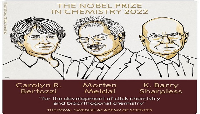 ব্যারি শার্পলেস, মর্টেন মেলডাল ও ক্যারোলিন বার্তোজ্জি ক্লিক