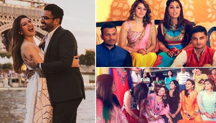বরের সঙ্গে হংসিকা, সোহেল কাঠুরিয়ার প্রথম বিয়ের অনুষ্ঠানে হংসিকা (বাঁ থেকে)