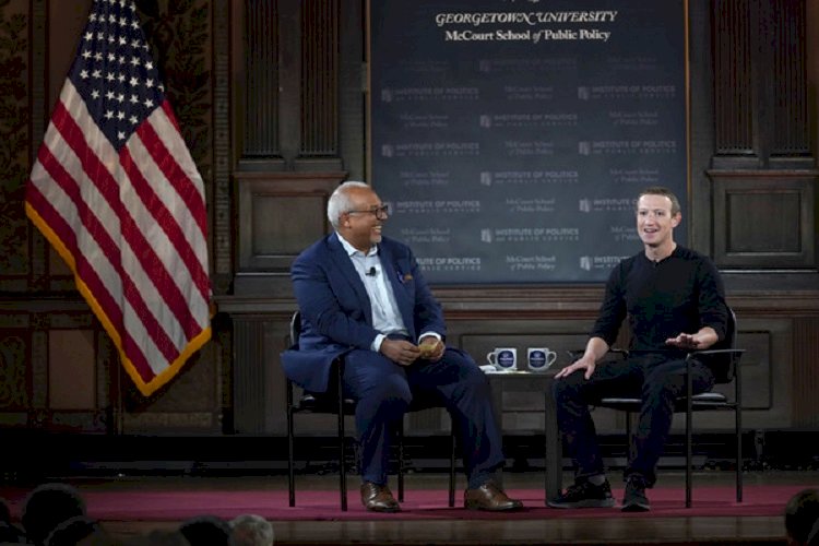 জর্জটাউন বিশ্ববিদ্যালয়ে মার্ক জাকারবার্গ